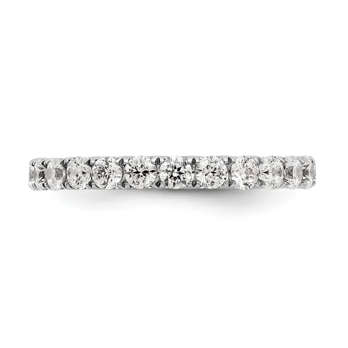 Rings Goldia 14k White Gold 1 12 Ct Lab Grown Diamond VSSI G Shared Prong Eternity Band Ring