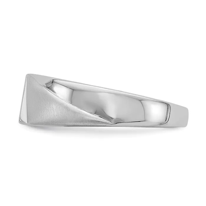 Rings Goldia 14k White Gold Mens Real Diamond Band