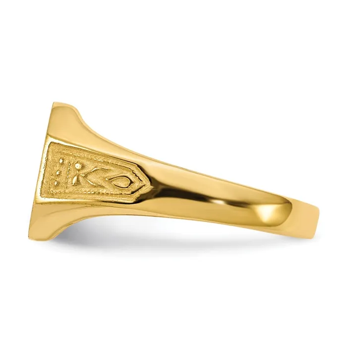 Rings Goldia 14K Yellow Gold 90x110mm Closed Back Signet Ring