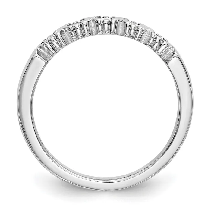Rings Goldiacom 14K White Gold 5Stone Real Diamond Band