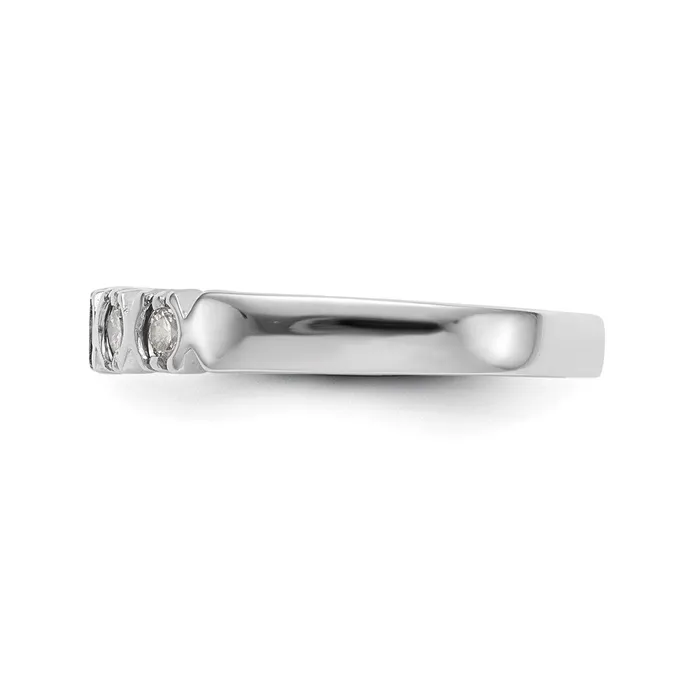 Rings Goldiacom 14K White Gold 5Stone Real Diamond Band