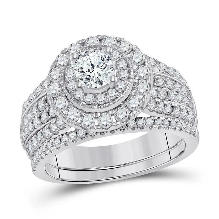 Rings Goldiacom CERTIFIED 20 Carat Diamond Cushion Halo Engagement Wedding Ring Set White Gold Rings Goldiacom CERTIFIED 20 Carat Diamond Cushion Halo Engagement Wedding Ring Set White Gold