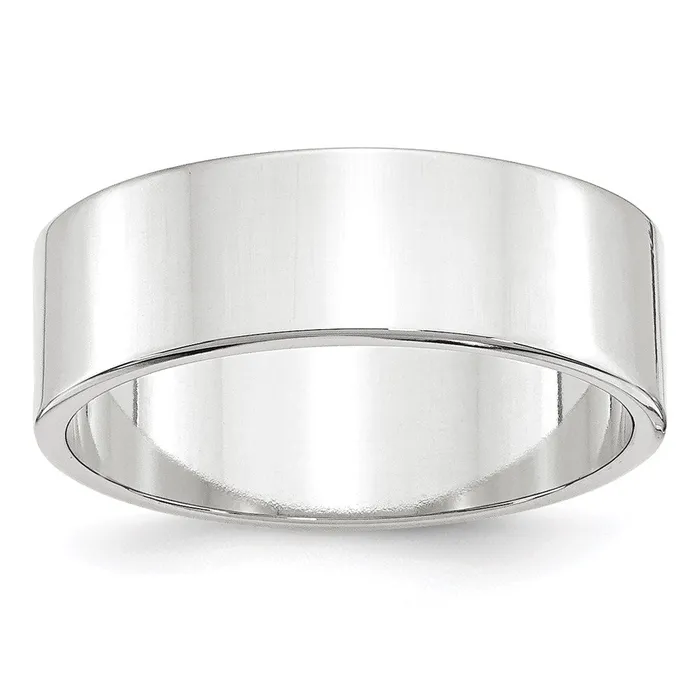 Rings Goldia Solid 10K White Gold 7mm Light Weight Flat MensWomens Wedding Band Ring Size 125 Rings Goldia Solid 10K White Gold 7mm Light Weight Flat MensWomens Wedding Band Ring Size 125