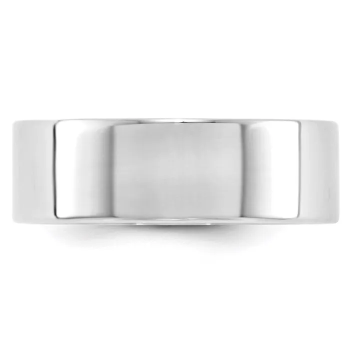 Rings Goldia Solid 10K White Gold 7mm Light Weight Flat MensWomens Wedding Band Ring Size 125 Rings Goldia Solid 10K White Gold 7mm Light Weight Flat MensWomens Wedding Band Ring Size 125
