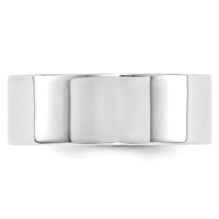 Rings Goldia Solid 10K White Gold 8mm Standard Flat Comfort Fit MensWomens Wedding Band Ring Size 7 Rings Goldia Solid 10K White Gold 8mm Standard Flat Comfort Fit MensWomens Wedding Band Ring Size 7