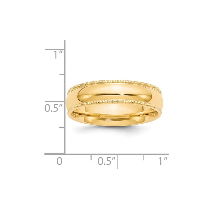 Rings Goldia Solid 10K Yellow Gold 6mm Milgrain Comfort Wedding MensWomens Wedding Band Ring Size 8 Rings Goldia Solid 10K Yellow Gold 6mm Milgrain Comfort Wedding MensWomens Wedding Band Ring Size 8