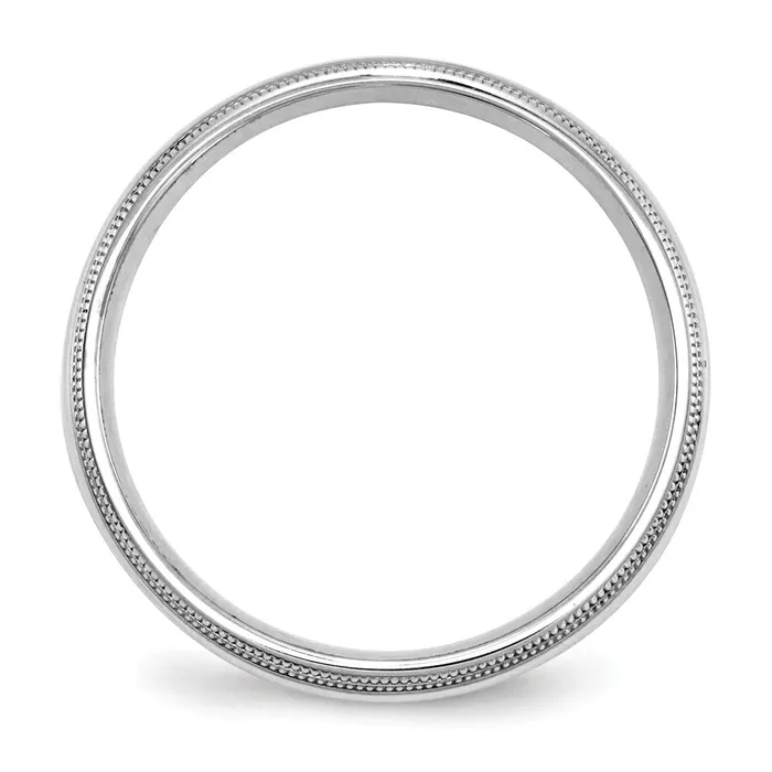 Rings Goldia Solid 14K White Gold 5mm Double Milgrain Comfort Fit MensWomens Wedding Band Ring Size 65 Rings Goldia Solid 14K White Gold 5mm Double Milgrain Comfort Fit MensWomens Wedding Band Ring Size 65