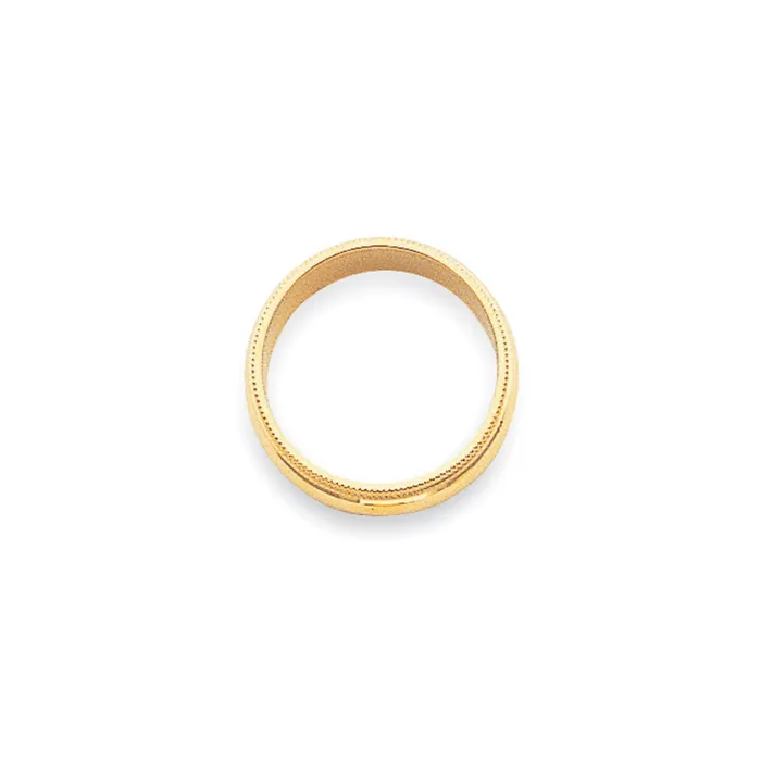 Rings Goldia Solid 14K Yellow Gold 3mm Milgrain HalfRound Wedding MensWomens Wedding Band Ring Size 12 Rings Goldia Solid 14K Yellow Gold 3mm Milgrain HalfRound Wedding MensWomens Wedding Band Ring Size 12
