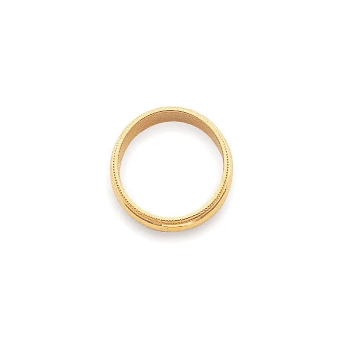 Rings Goldia Solid 14K Yellow Gold 3mm Milgrain HalfRound Wedding MensWomens Wedding Band Ring Size 12 Rings Goldia Solid 14K Yellow Gold 3mm Milgrain HalfRound Wedding MensWomens Wedding Band Ring Size 12