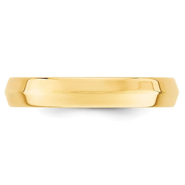 Rings Goldia Solid 14K Yellow Gold 4mm Knife Edge Comfort Fit MensWomens Wedding Band Ring Size 125 Rings Goldia Solid 14K Yellow Gold 4mm Knife Edge Comfort Fit MensWomens Wedding Band Ring Size 125