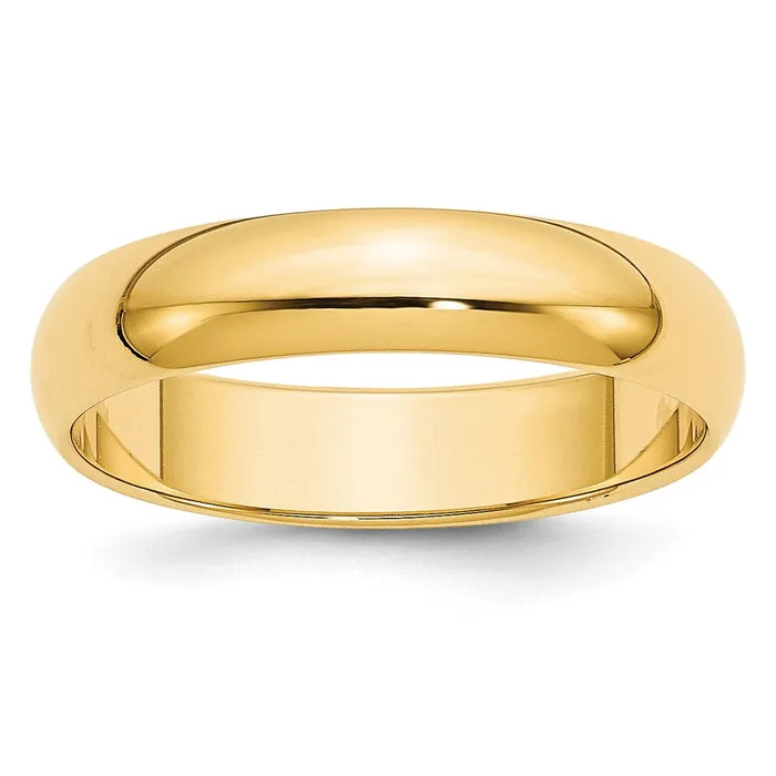 Rings Goldia Solid 14K Yellow Gold 5mm HalfRound Wedding MensWomens Wedding Band Ring Size 8 Rings Goldia Solid 14K Yellow Gold 5mm HalfRound Wedding MensWomens Wedding Band Ring Size 8