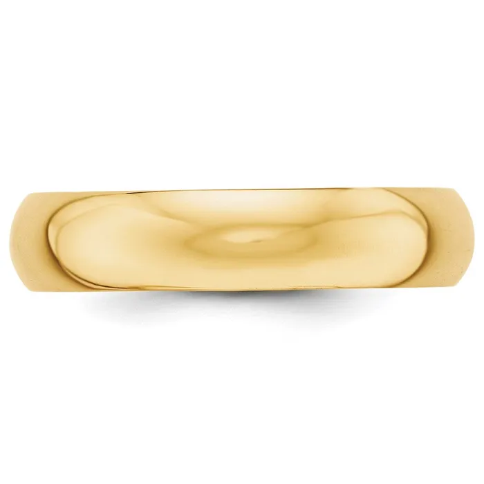 Rings Goldia Solid 14K Yellow Gold 5mm HalfRound Wedding MensWomens Wedding Band Ring Size 8 Rings Goldia Solid 14K Yellow Gold 5mm HalfRound Wedding MensWomens Wedding Band Ring Size 8