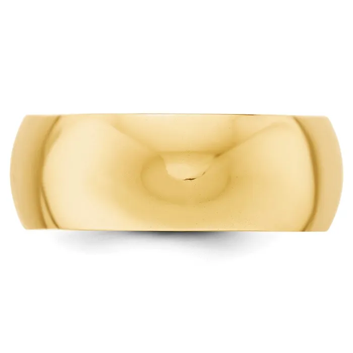 Rings Goldia Solid 14K Yellow Gold 8mm HalfRound Wedding MensWomens Wedding Band Ring Size 115 Rings Goldia Solid 14K Yellow Gold 8mm HalfRound Wedding MensWomens Wedding Band Ring Size 115