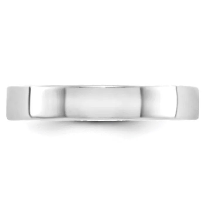 Rings Goldia Solid 18K White Gold 4mm Light Weight Flat MensWomens Wedding Band Ring Size 75 Rings Goldia Solid 18K White Gold 4mm Light Weight Flat MensWomens Wedding Band Ring Size 75