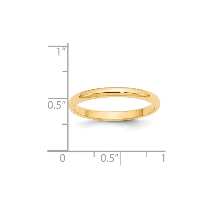 Rings Goldia Solid 18K Yellow Gold 25mm Half Round MensWomens Wedding Band Ring Size 75 Rings Goldia Solid 18K Yellow Gold 25mm Half Round MensWomens Wedding Band Ring Size 75