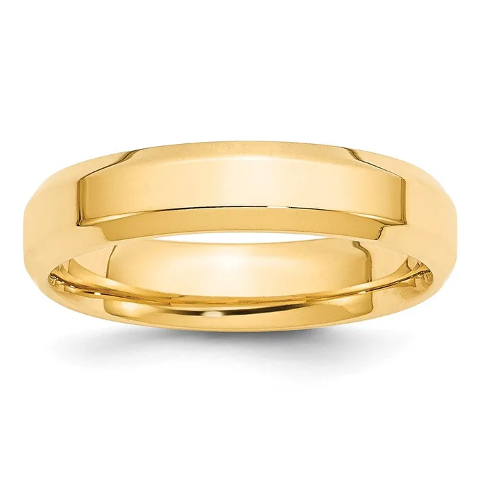 Rings Goldia Solid 18K Yellow Gold 5mm Bevel Edge Comfort Fit MensWomens Wedding Band Ring Size 11 Rings Goldia Solid 18K Yellow Gold 5mm Bevel Edge Comfort Fit MensWomens Wedding Band Ring Size 11