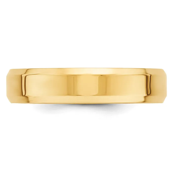 Rings Goldia Solid 18K Yellow Gold 5mm Bevel Edge Comfort Fit MensWomens Wedding Band Ring Size 11 Rings Goldia Solid 18K Yellow Gold 5mm Bevel Edge Comfort Fit MensWomens Wedding Band Ring Size 11