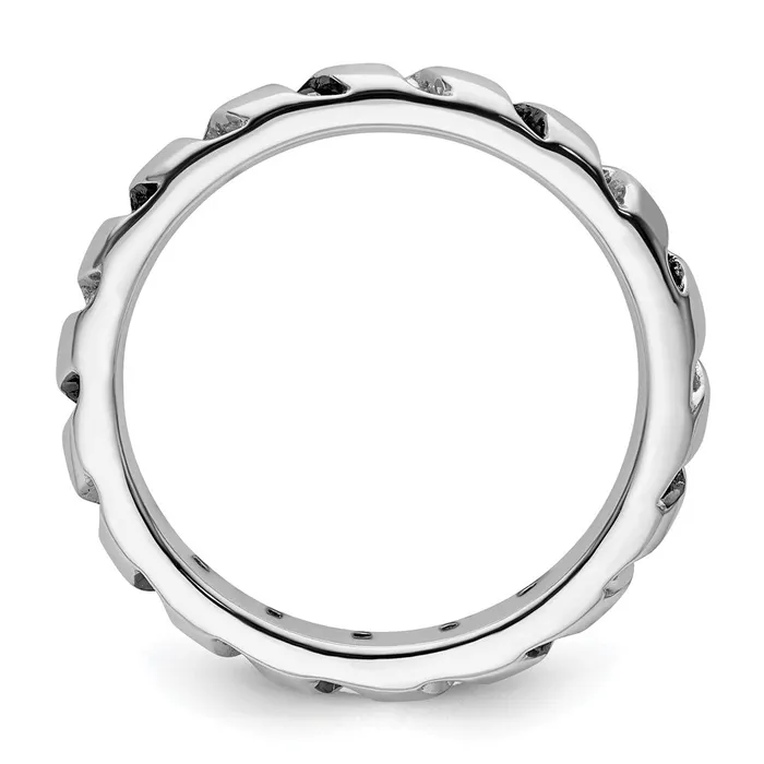 Rings Goldia Sterling Silver Stackable Expressions Black u0026 White Diamond Ring