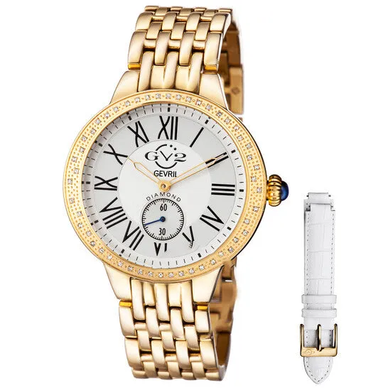 Rings Original GV2 by Gevril Astor Goldtone Diamond Bezel Quartz Ladies Watch 9101 JMS always Rings Original GV2 by Gevril Astor Goldtone Diamond Bezel Quartz Ladies Watch 9101 JMS always