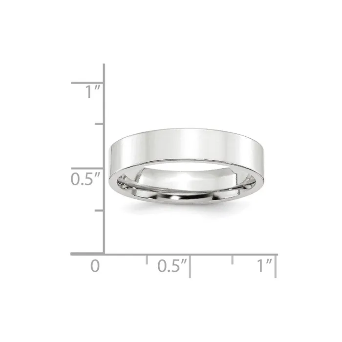 Rings Solid 14K White Gold 5mm Standard Flat Comfort Fit MensWomens Wedding Band Ring Size 7 Goldia Rings Solid 14K White Gold 5mm Standard Flat Comfort Fit MensWomens Wedding Band Ring Size 7 Goldia