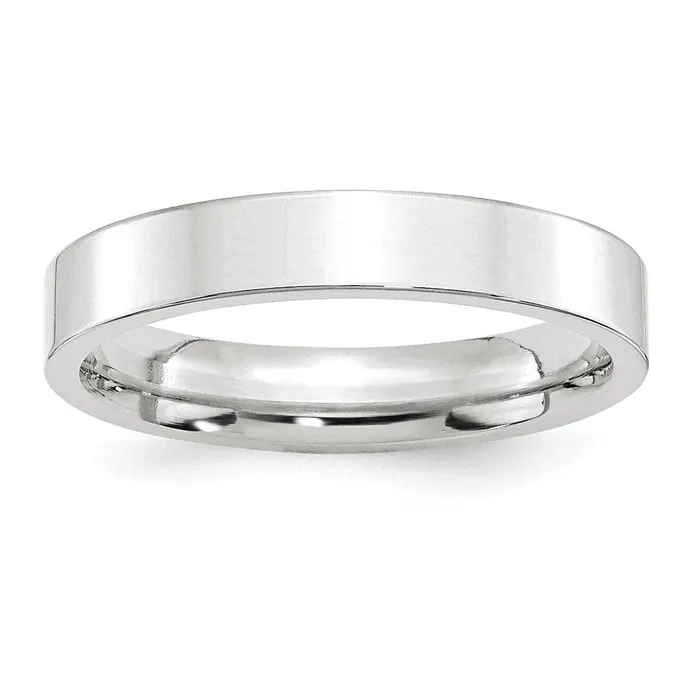 Solid 10K White Gold 4mm Standard Flat Comfort Fit MensWomens Wedding Band Ring Size 14 Goldia Rings Solid 10K White Gold 4mm Standard Flat Comfort Fit MensWomens Wedding Band Ring Size 14 Goldia Rings