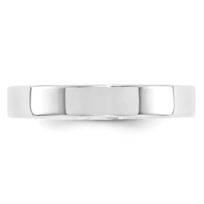 Solid 10K White Gold 4mm Standard Flat Comfort Fit MensWomens Wedding Band Ring Size 14 Goldia Rings Solid 10K White Gold 4mm Standard Flat Comfort Fit MensWomens Wedding Band Ring Size 14 Goldia Rings