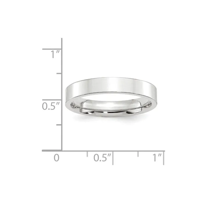 Solid 10K White Gold 4mm Standard Flat Comfort Fit MensWomens Wedding Band Ring Size 14 Goldia Rings Solid 10K White Gold 4mm Standard Flat Comfort Fit MensWomens Wedding Band Ring Size 14 Goldia Rings