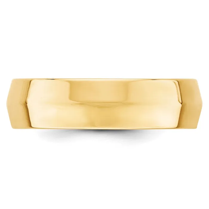 Solid 10K Yellow Gold 6mm Knife Edge Comfort Fit MensWomens Wedding Band Ring Size 105 Goldia Rings Solid 10K Yellow Gold 6mm Knife Edge Comfort Fit MensWomens Wedding Band Ring Size 105 Goldia Rings