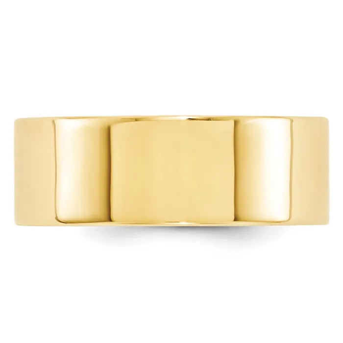 Solid 10K Yellow Gold 8mm Standard Flat Comfort Fit MensWomens Wedding Band Ring Size 4 Goldia Rings Solid 10K Yellow Gold 8mm Standard Flat Comfort Fit MensWomens Wedding Band Ring Size 4 Goldia Rings