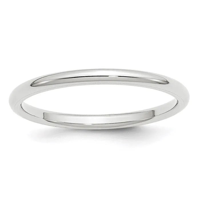 Solid 18K White Gold 2mm Standard Comfort Fit MensWomens Wedding Band Ring Size 8 Goldia Rings Solid 18K White Gold 2mm Standard Comfort Fit MensWomens Wedding Band Ring Size 8 Goldia Rings