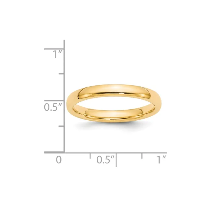 Solid 18K Yellow Gold 3mm Comfort Fit MensWomens Wedding Band Ring Size 55 Goldia Rings Solid 18K Yellow Gold 3mm Comfort Fit MensWomens Wedding Band Ring Size 55 Goldia Rings