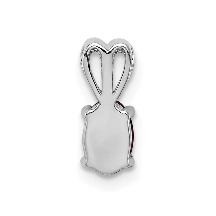 Sterling Silver Rhodiumplated Created Ruby Pendant Goldia Necklaces
