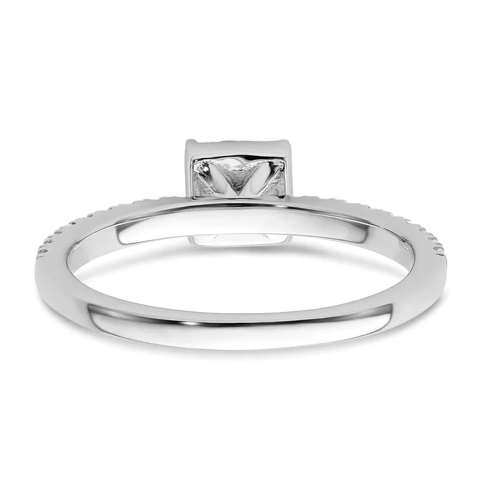 Two Promises 14k White Gold 12 Ct Lab Grown Diamond VSSI G Cluster Engagement Ring Goldia Rings