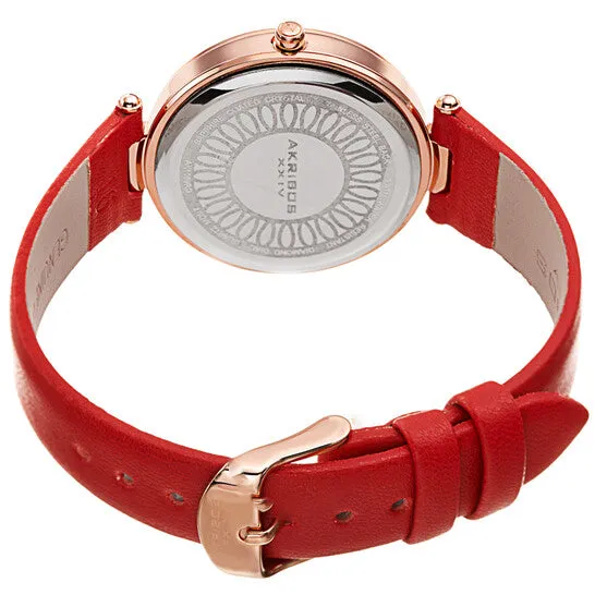 Watches JMS always Original Akribos XXIV Quartz Diamond White Dial Ladies Watch AK1069RD Watches JMS always Original Akribos XXIV Quartz Diamond White Dial Ladies Watch AK1069RD