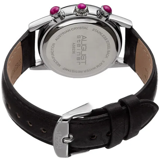 Watches JMS always Original August Steiner Quartz Crystal Purple Dial Ladies Watch AS8236PK Watches JMS always Original August Steiner Quartz Crystal Purple Dial Ladies Watch AS8236PK