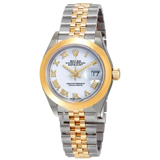 Watches JMS always Original Rolex LadyDatejust White Dial Automatic Ladies 18kt Yellow Gold and Steel Jubilee Watch 279163WRJ Watches JMS always Original Rolex LadyDatejust White Dial Automatic Ladies 18kt Yellow Gold and Steel Jubilee Watch 279163WRJ