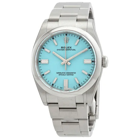 Watches JMS always Original Rolex Oyster Perpetual 36 Automatic Chronometer Tiffany Blue Dial Watch 126000TQBLSO Watches JMS always Original Rolex Oyster Perpetual 36 Automatic Chronometer Tiffany Blue Dial Watch 126000TQBLSO