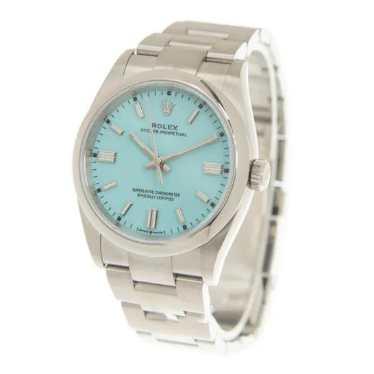 Watches JMS always Original Rolex Oyster Perpetual 36 Automatic Chronometer Tiffany Blue Dial Watch 126000TQBLSO Watches JMS always Original Rolex Oyster Perpetual 36 Automatic Chronometer Tiffany Blue Dial Watch 126000TQBLSO