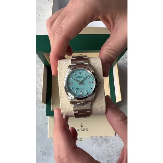 Watches JMS always Original Rolex Oyster Perpetual 36 Automatic Chronometer Tiffany Blue Dial Watch 126000TQBLSO Watches JMS always Original Rolex Oyster Perpetual 36 Automatic Chronometer Tiffany Blue Dial Watch 126000TQBLSO