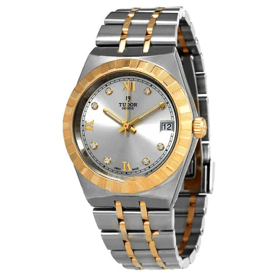 Watches JMS always Original Tudor Royal Automatic Diamond Silver Dial Ladies Watch M284030002 Watches JMS always Original Tudor Royal Automatic Diamond Silver Dial Ladies Watch M284030002
