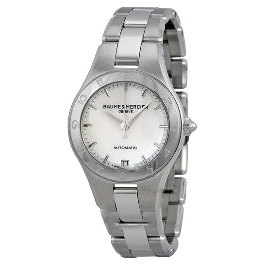 Watches Original Baume and Mercier Linea Automatic Mother of Pearl Dial Steel Ladies Watch 10035 JMS always Watches Original Baume and Mercier Linea Automatic Mother of Pearl Dial Steel Ladies Watch 10035 JMS always