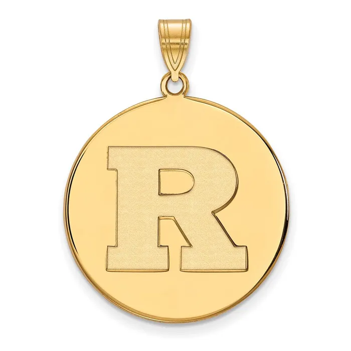 10K Yellow Gold Rutgers XL Disc Pendant TreasureFineJewelers PreStyled Sets 10K Yellow Gold Rutgers XL Disc Pendant TreasureFineJewelers PreStyled Sets
