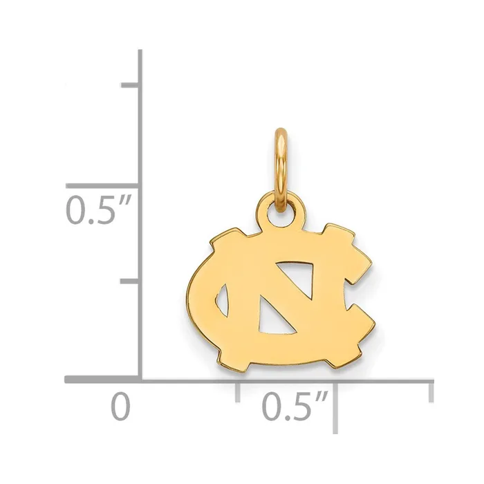 10K Yellow Gold University of North Carolina XS Pendant TreasureFineJewelers Necklaces