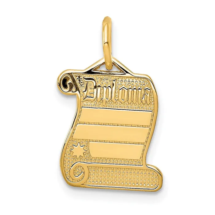 14k DIPLOMA Charm TreasureFineJewelers Charm Necklaces
