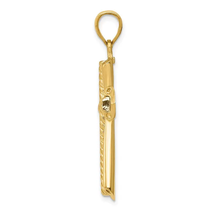 14k Twisted Cross Pendant TreasureFineJewelers Necklaces