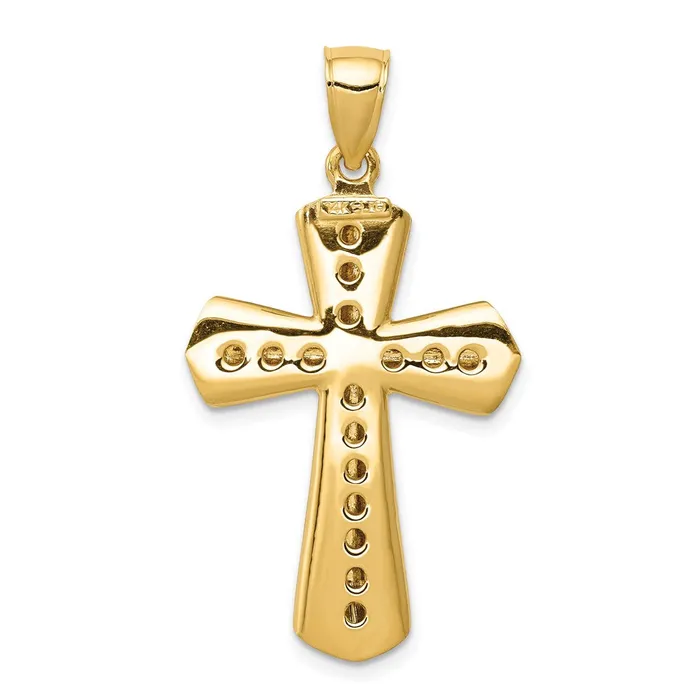 14k Twisted Cross Pendant TreasureFineJewelers Necklaces