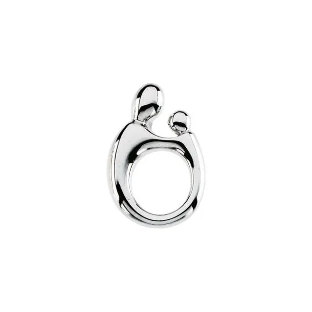 14K White Gold 205x135 mm Mother and Child Slide Pendant TreasureFineJewelers Necklaces 14K White Gold 205x135 mm Mother and Child Slide Pendant TreasureFineJewelers Necklaces