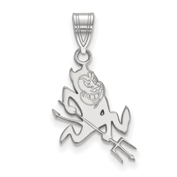 14k White Gold Arizona State University Sun Devil Pendant TreasureFineJewelers Necklaces 14k White Gold Arizona State University Sun Devil Pendant TreasureFineJewelers Necklaces