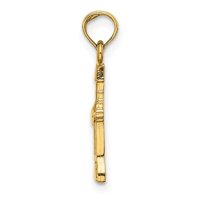 14K Wine Opener Charm TreasureFineJewelers Charm Necklaces