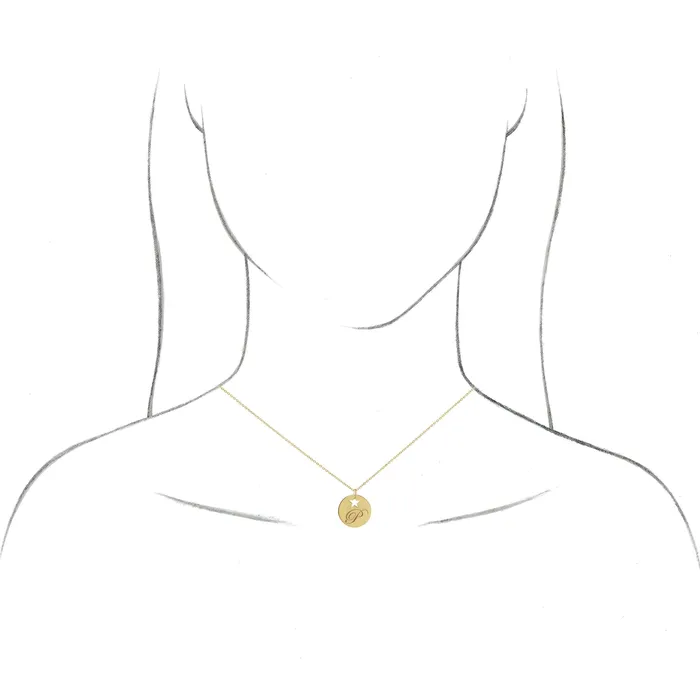 14K Yellow Gold Pierced Heart 15 mm Disc 1618 Necklace TreasureFineJewelers Necklaces